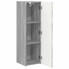 vidaXL TV Wall Cabinet 30 x 31 x 100 cm Grey Sonoma Engineered Wood 5