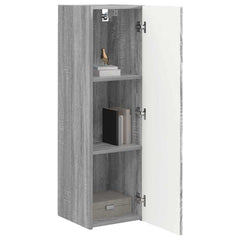 vidaXL TV Wall Cabinet 30 x 31 x 100 cm Grey Sonoma Engineered Wood 3