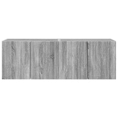 TV Wall Cabinet Engineered Wood 2 pcs Grey sonoma