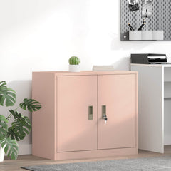 Storage Cabinet Steel Width 80 cm Pink 70 cm