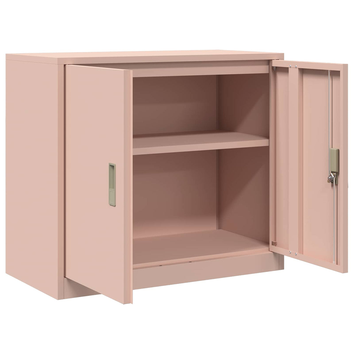 Storage Cabinet Steel Width 80 cm Pink 70 cm