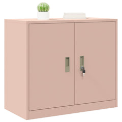 Storage Cabinet Steel Width 80 cm Pink 70 cm