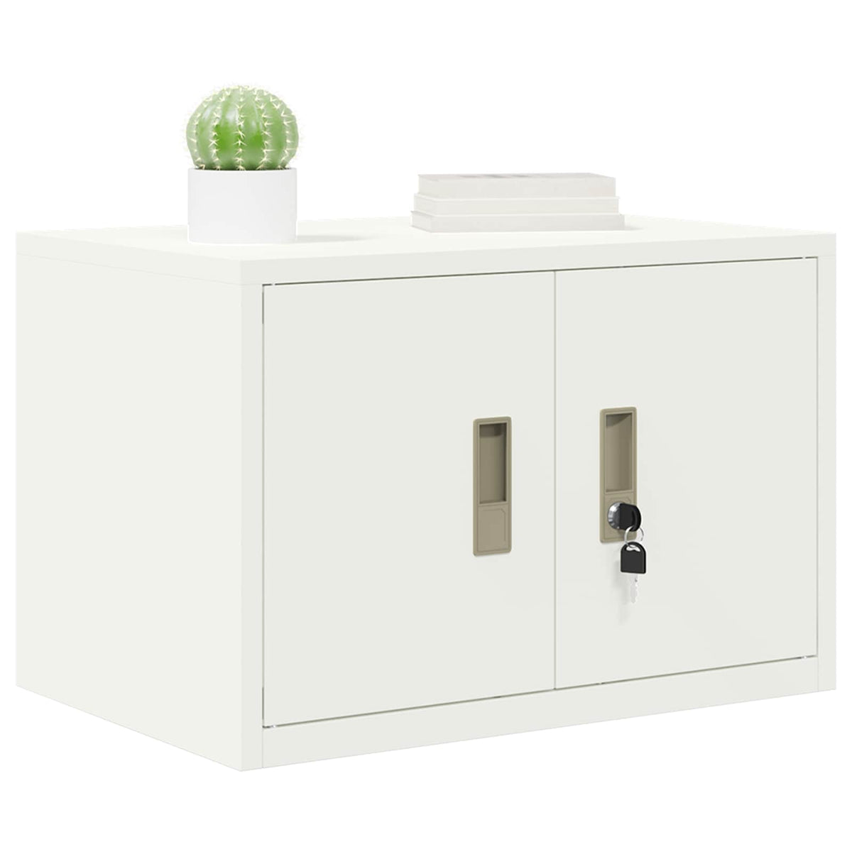 Storage Cabinet Steel Width 60 cm White 40 cm