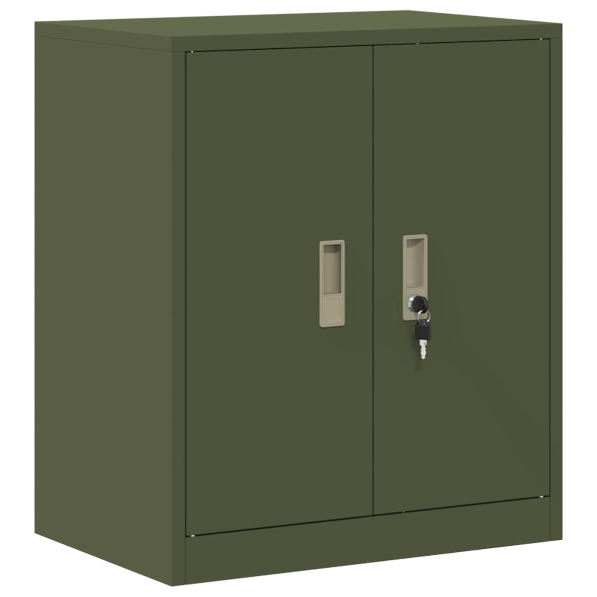 Storage Cabinet Steel Width 60 cm Olive Green 70 cm