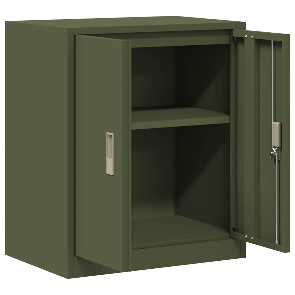 Storage Cabinet Steel Width 60 cm Olive Green 70 cm