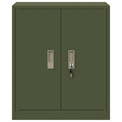 Storage Cabinet Steel Width 60 cm Olive Green 70 cm