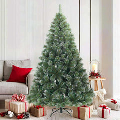 vidaXL Artificial Hinged Christmas Tree PVC