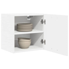 vidaXL Hanging Cabinet 2 pcs White Engineered Wood 3