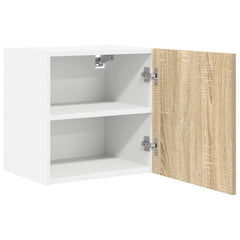 vidaXL Hanging Cabinet Sonoma Oak and White 40 x 31 x 40 cm 5