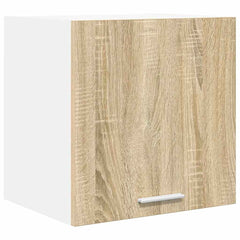vidaXL Hanging Cabinet 2 pcs Sonoma Oak and White Engineered Wood 5