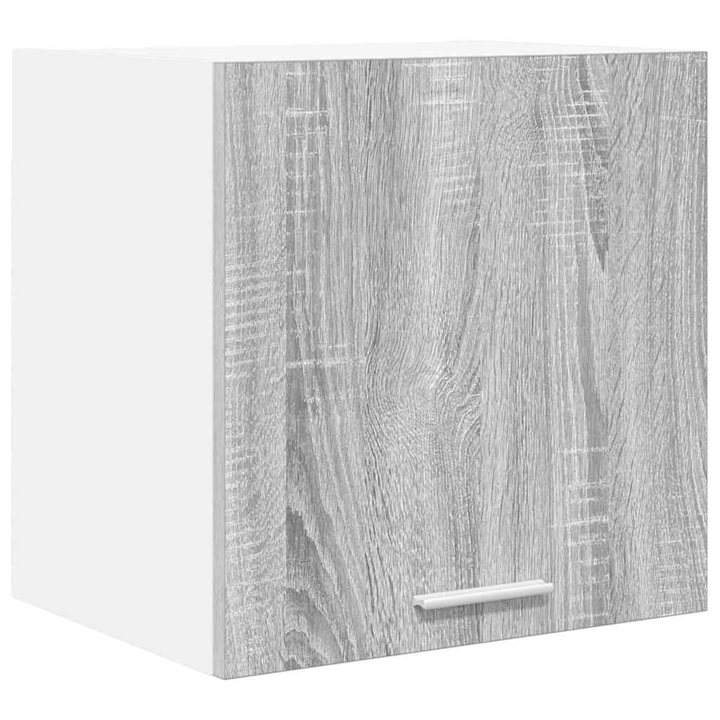 vidaXL Hanging Cabinet Grey Sonoma and White 40 x 31 x 40 cm 2