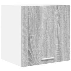 vidaXL Hanging Cabinet Grey Sonoma and White 40 x 31 x 40 cm 2