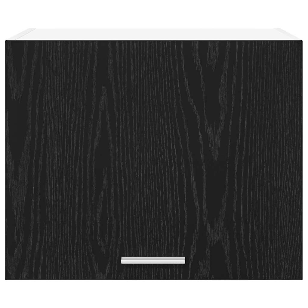 vidaXL Hanging Cabinet Black Oak and White 50 x 31 x 40 cm 6