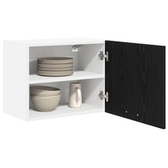 vidaXL Hanging Cabinet Black Oak and White 50 x 31 x 40 cm 3