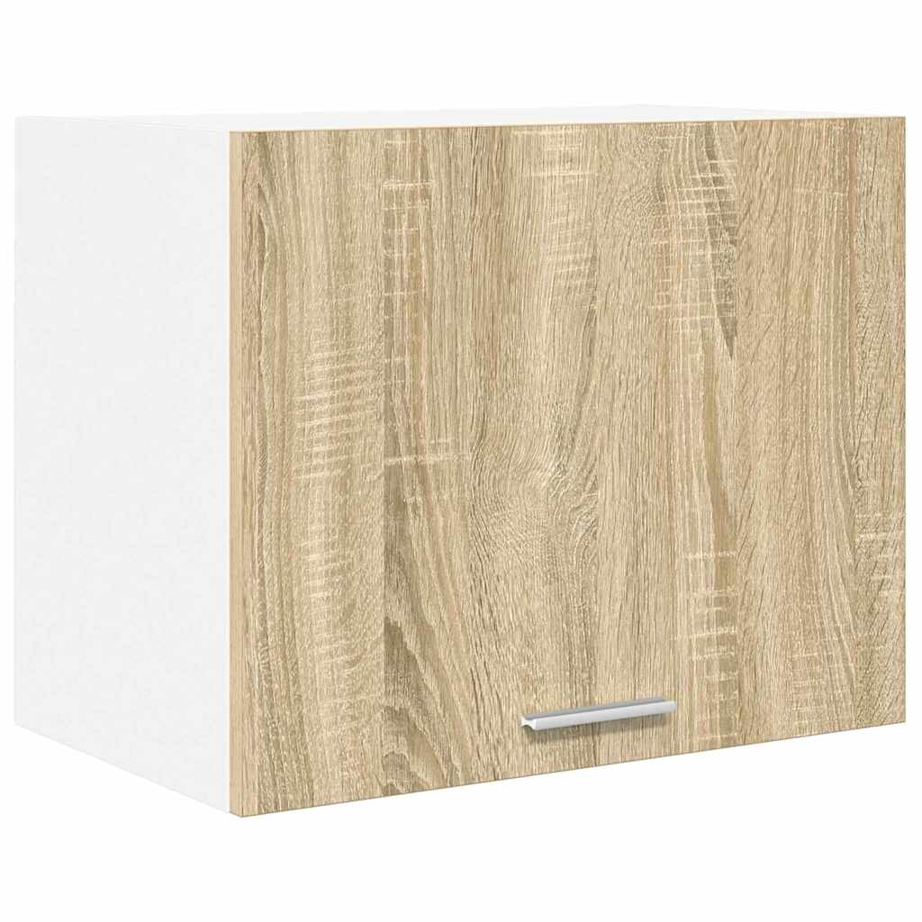 vidaXL Hanging Cabinet Sonoma Oak and White 50 x 31 x 40 cm 2