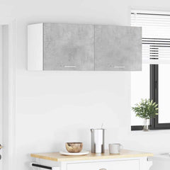 vidaXL Hanging Cabinet Concrete Grey and White 50 x 31 x 40 cm 4
