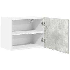 vidaXL Hanging Cabinet Concrete Grey and White 50 x 31 x 40 cm 5