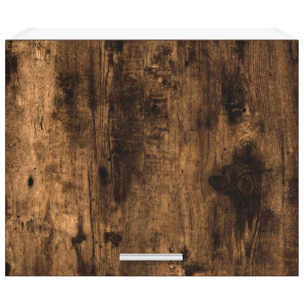 vidaXL Hanging Cabinet Smoked Oak and White 50 x 31 x 40 cm 6