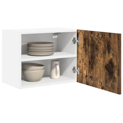 vidaXL Hanging Cabinet 2 pcs Smoked Oak and White Engineered Wood 3