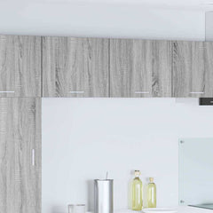 vidaXL Hanging Cabinet 2 pcs Grey Sonoma and White Engineered Wood 1