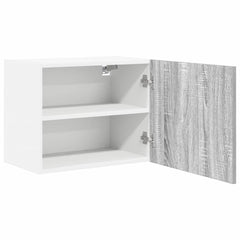 vidaXL Hanging Cabinet 2 pcs Grey Sonoma and White Engineered Wood 6