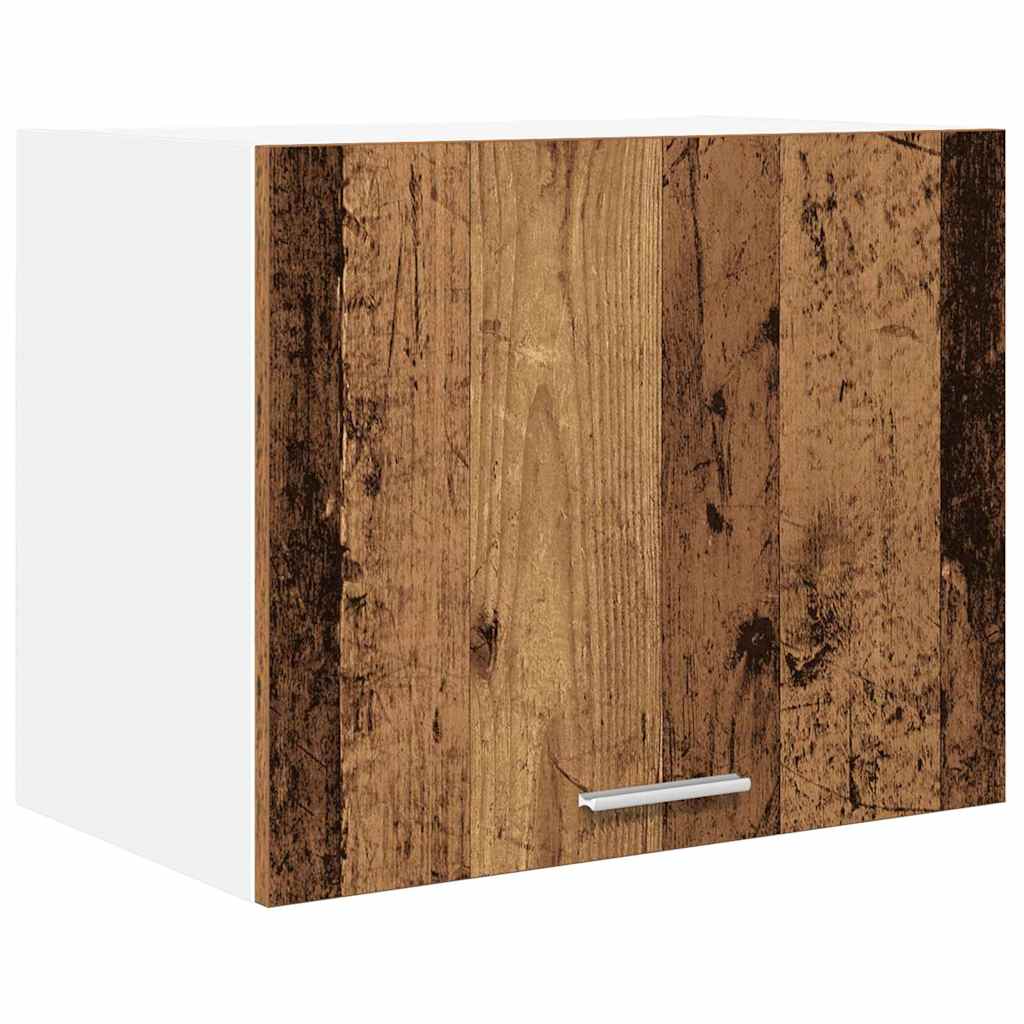 vidaXL Hanging Cabinet 2 pcs Old Wood and White Engineered Wood 5
