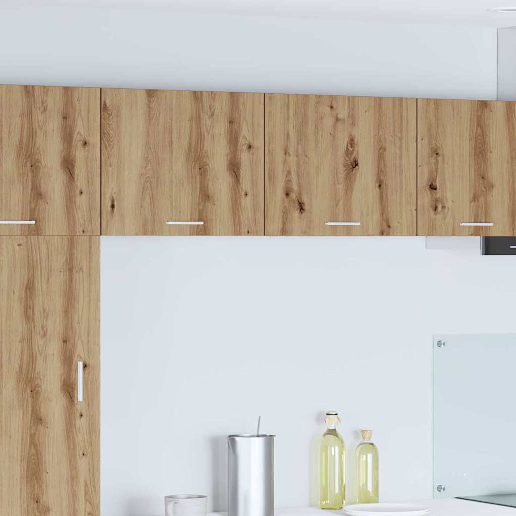 vidaXL Hanging Cabinet Artisan Oak and White 50 x 31 x 40 cm 1
