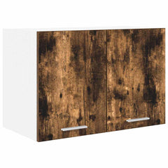 vidaXL Hanging Cabinet Smoked Oak and White 60 x 31 x 40 cm 2