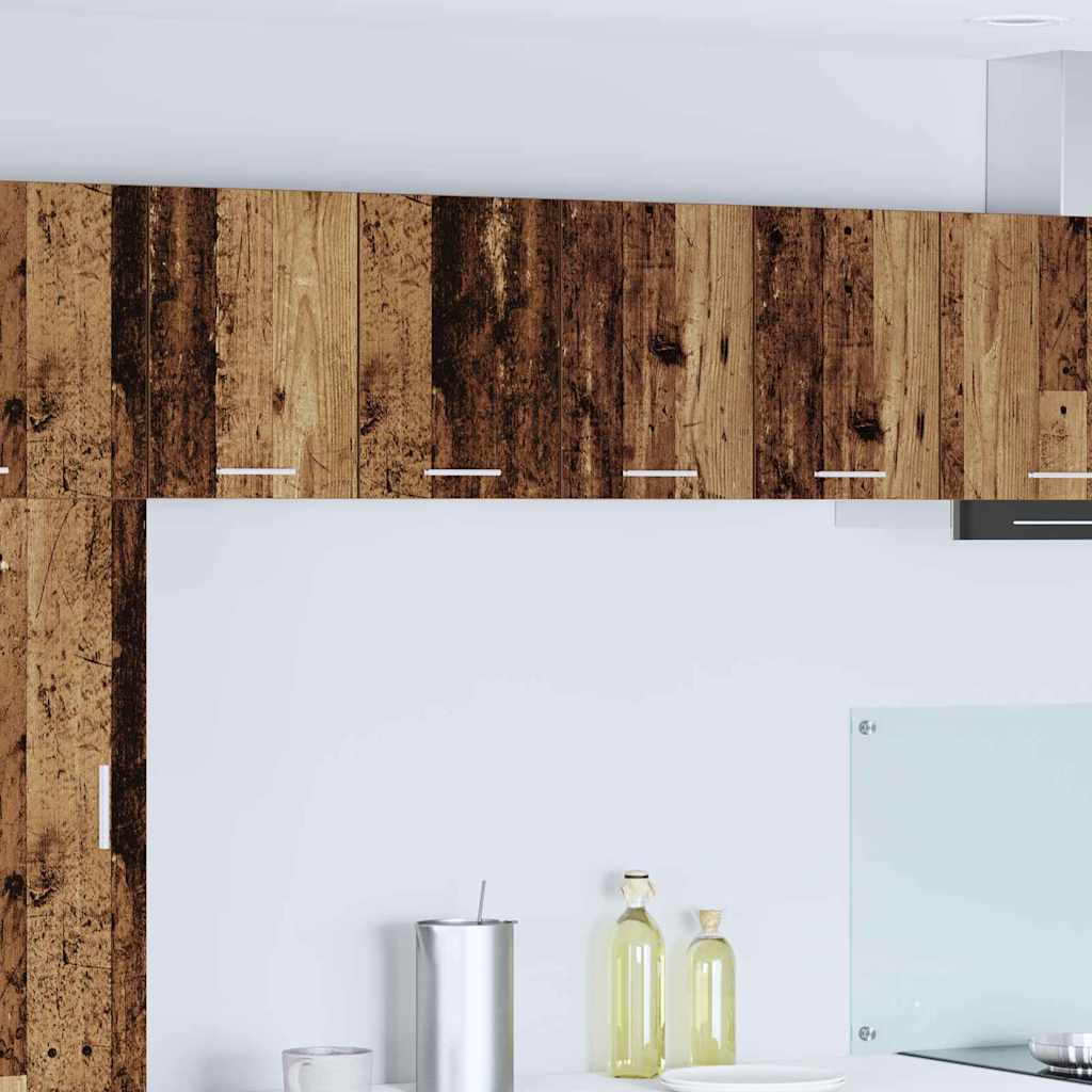 vidaXL Hanging Cabinet Old Wood and White 60 x 31 x 40 cm 1