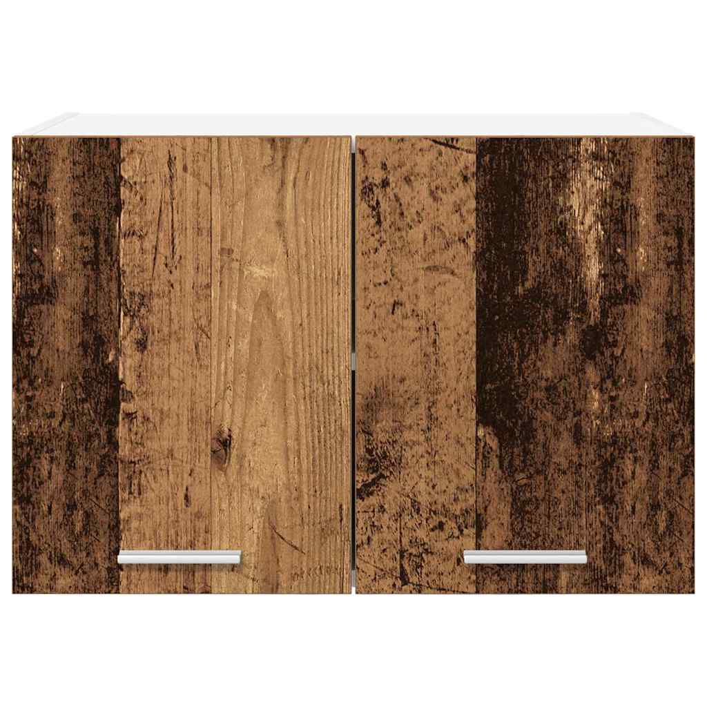 vidaXL Hanging Cabinet Old Wood and White 60 x 31 x 40 cm 6