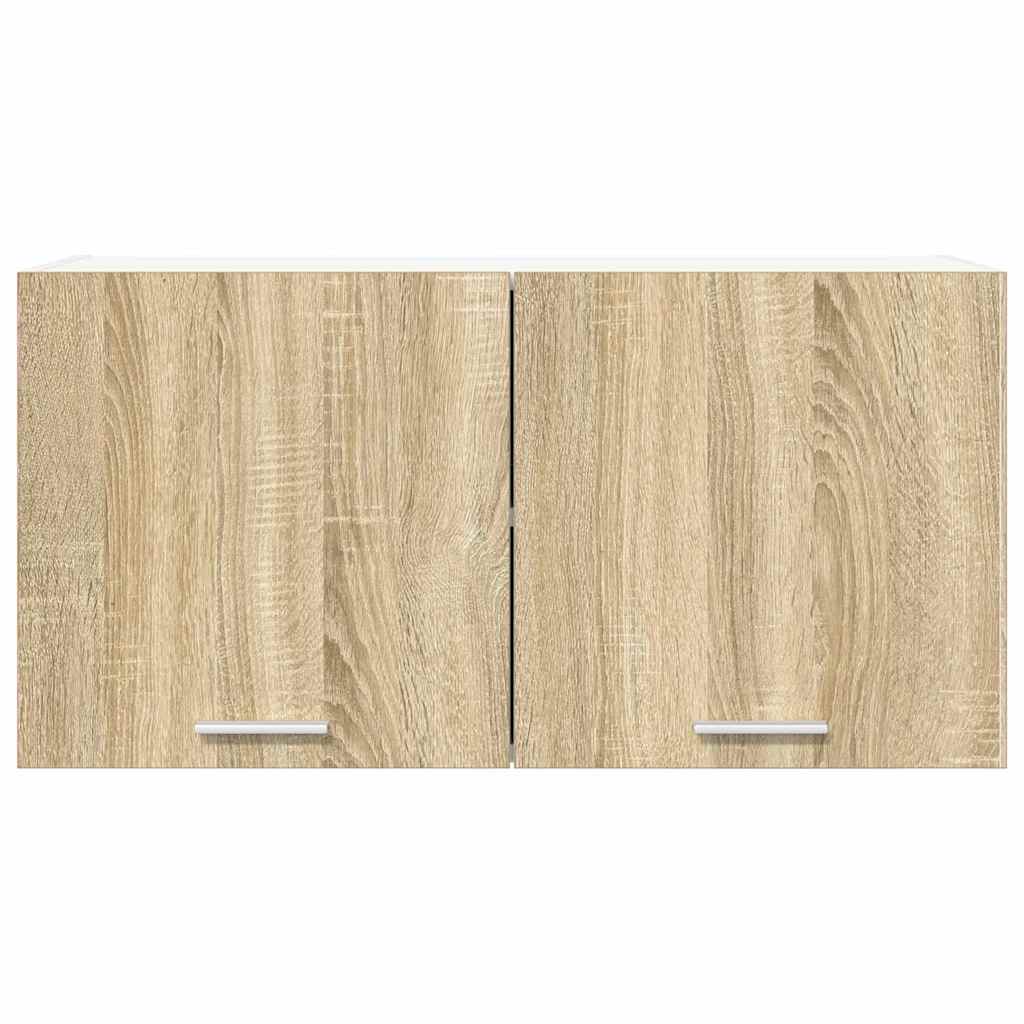 vidaXL Hanging Cabinet Sonoma Oak 80 x 31 x 40 cm Engineered Wood 6