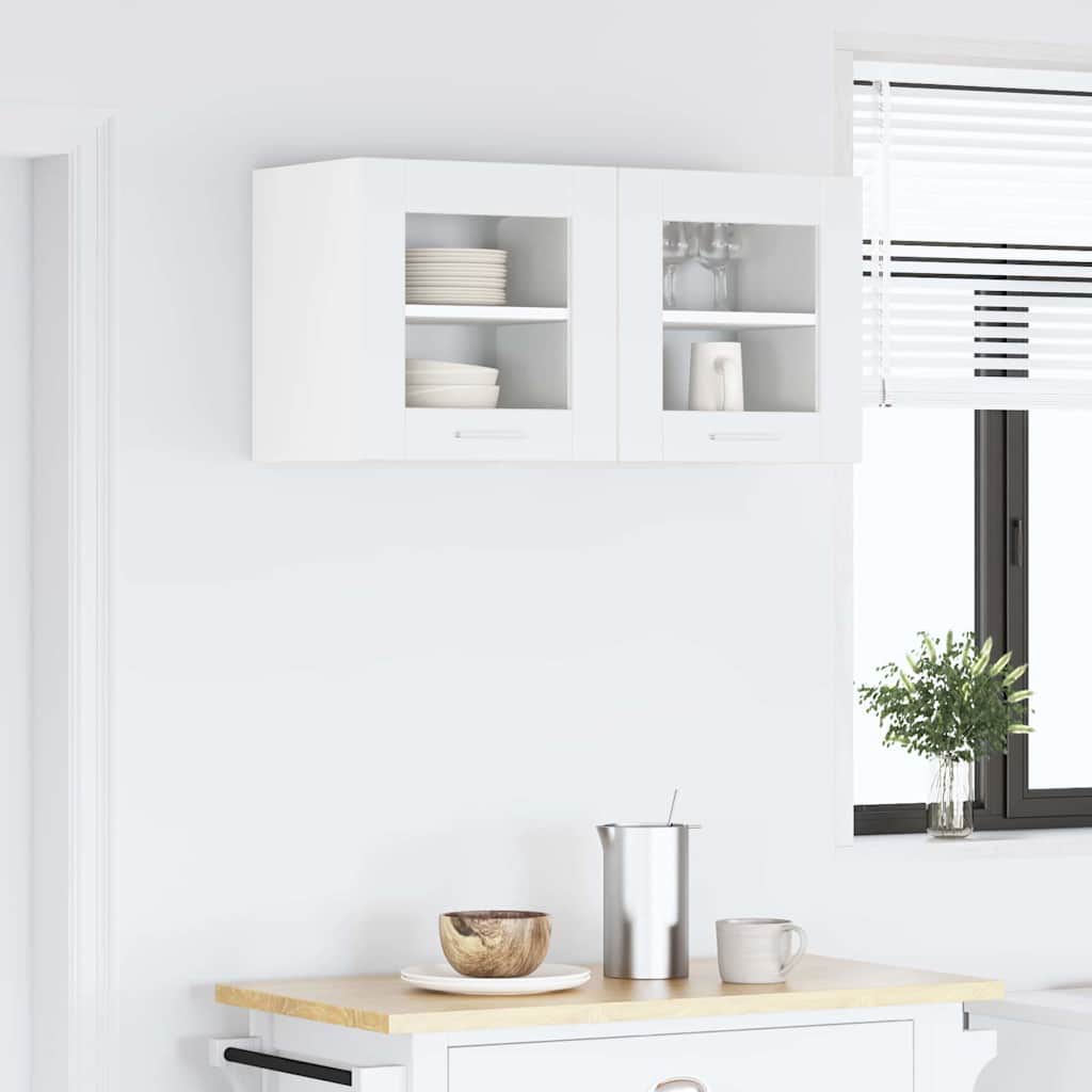 vidaXL Hanging Cabinet White 40 x 31 x 40 cm Engineered Wood 4