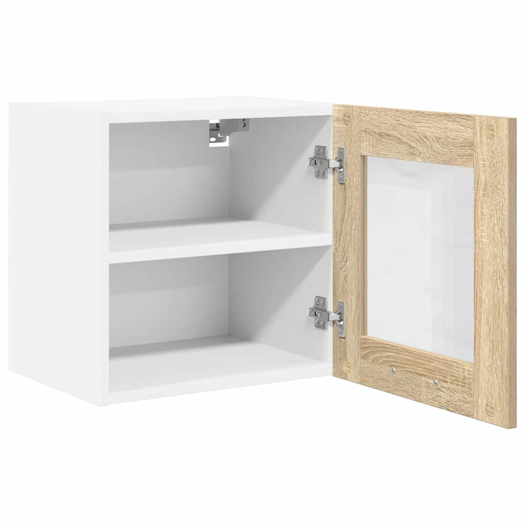 vidaXL Hanging Cabinet 2 pcs Sonoma Oak Engineered Wood 6