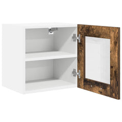 vidaXL Hanging Cabinet Smoked Oak 40 x 31 x 40 cm Engineered Wood 5