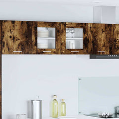 vidaXL Hanging Cabinet 2 pcs Smoked Oak Engineered Wood 1