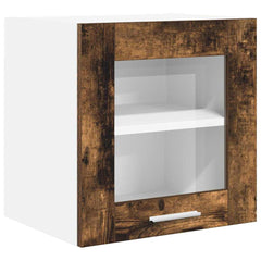 vidaXL Hanging Cabinet 2 pcs Smoked Oak Engineered Wood 5