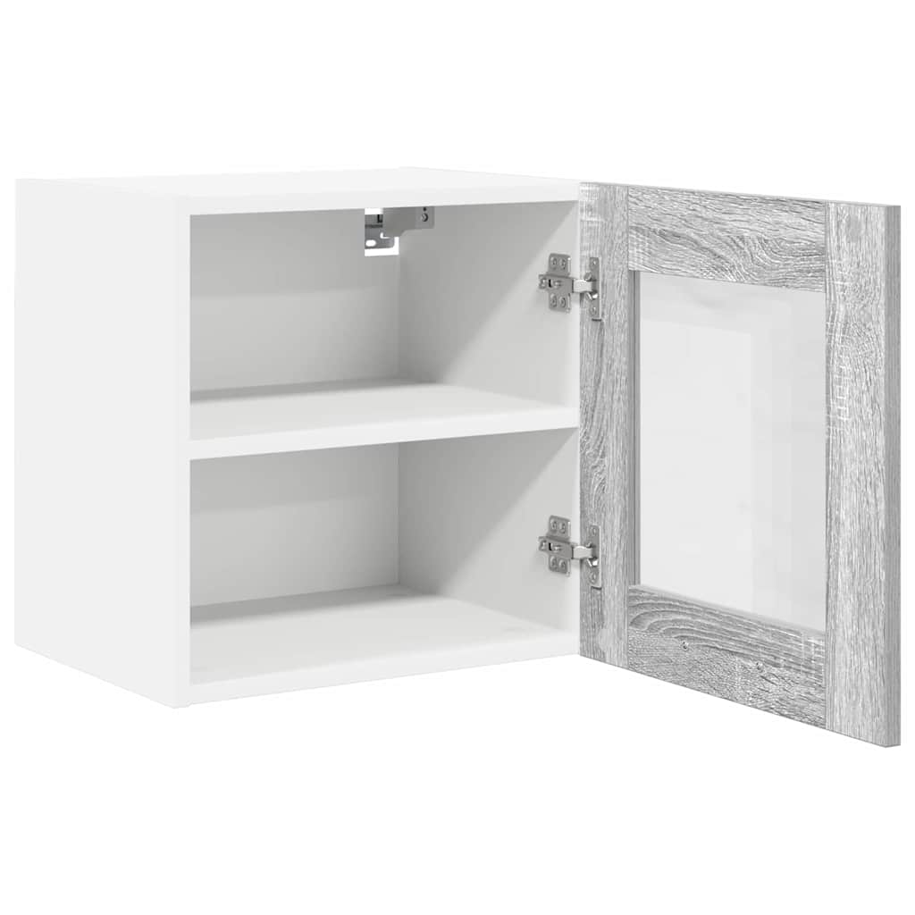 vidaXL Hanging Cabinet Grey Sonoma 40 x 31 x 40 cm Engineered Wood 5