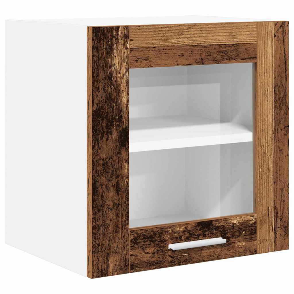 vidaXL Hanging Cabinet 2 pcs Old Wood Engineered Wood 5