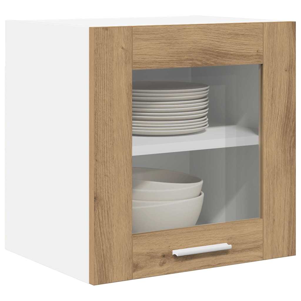 vidaXL Hanging Cabinet 2 pcs Artisan Oak Engineered Wood 3