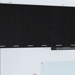 vidaXL Hanging Cabinet Black Oak and White 30 x 31 x 80 cm 1