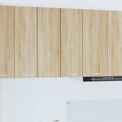 vidaXL Hanging Cabinet Sonoma Oak and White 30 x 31 x 80 cm 1