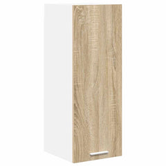 vidaXL Hanging Cabinet Sonoma Oak and White 30 x 31 x 80 cm 2