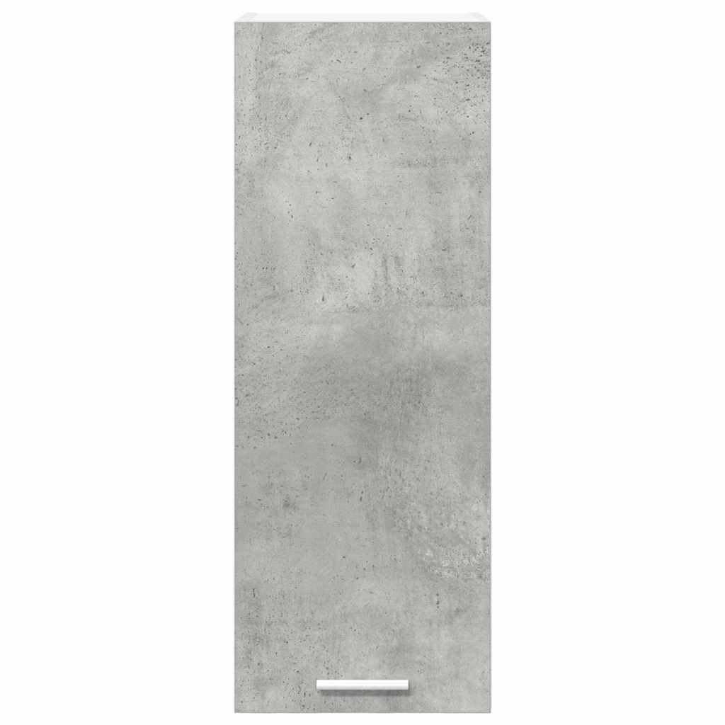 vidaXL Hanging Cabinet Concrete Grey and White 30 x 31 x 80 cm 6