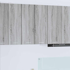 vidaXL Hanging Cabinet Grey Sonoma and White 30 x 31 x 80 cm 1