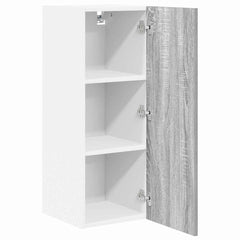 vidaXL Hanging Cabinet Grey Sonoma and White 30 x 31 x 80 cm 5