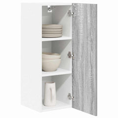 vidaXL Hanging Cabinet Grey Sonoma and White 30 x 31 x 80 cm 3