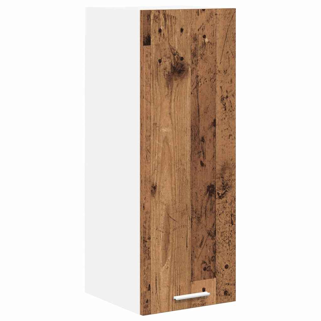 vidaXL Hanging Cabinet Old Wood and White 30 x 31 x 80 cm 2