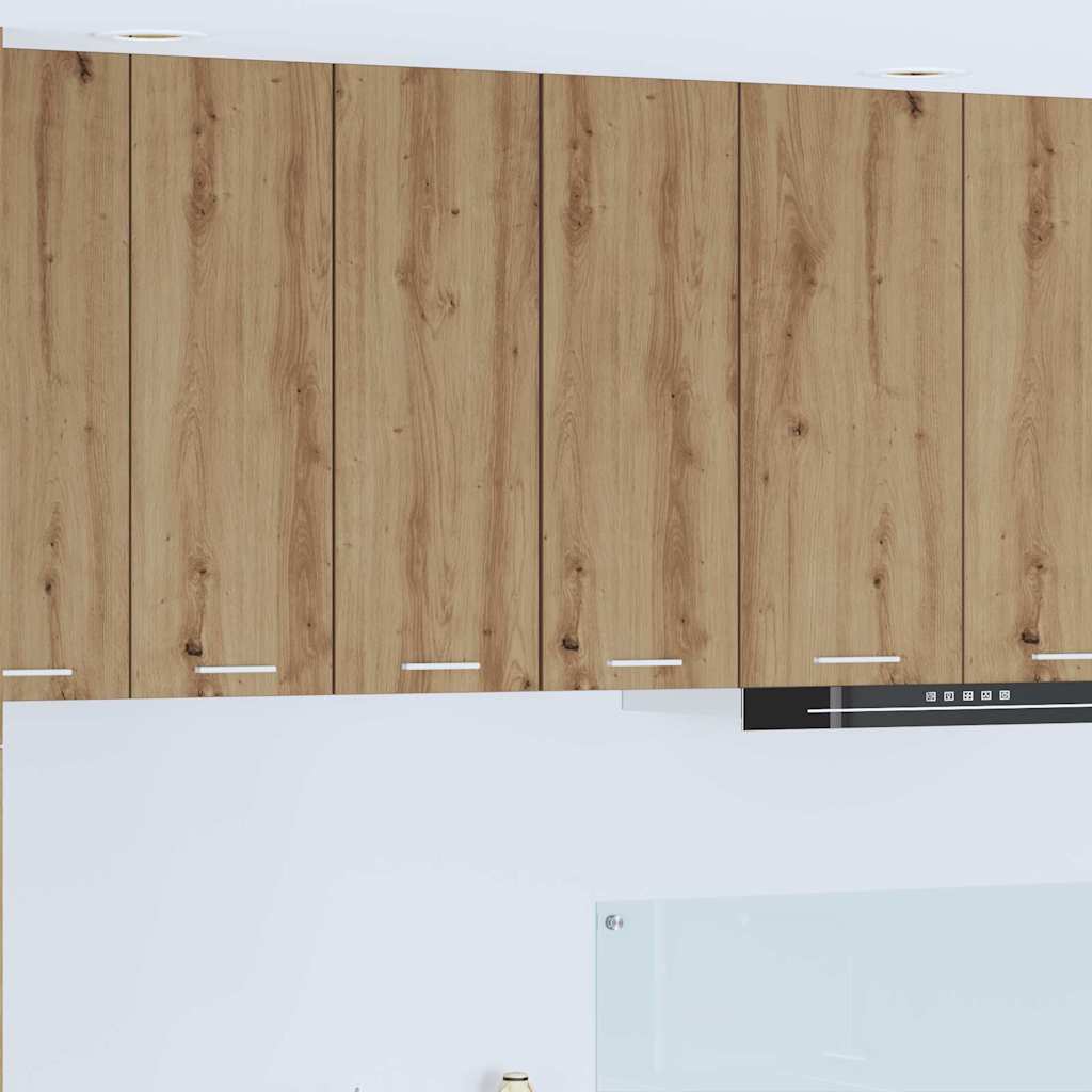 vidaXL Hanging Cabinet Artisan Oak and White 30 x 31 x 80 cm 1