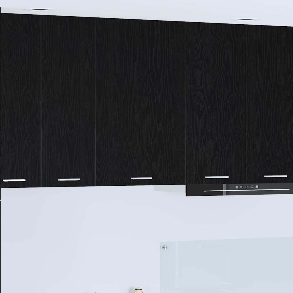 vidaXL Hanging Cabinet and White 40 x 31 x 40 cm Black Oak