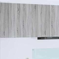 vidaXL Hanging Cabinet Grey Sonoma and White 50 x 31 x 80 cm 1